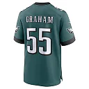 Zennovawear Brandon Graham 55 Philadelphia Eagles Super Bowl LIX YOUTH Jersey - Midnight Green