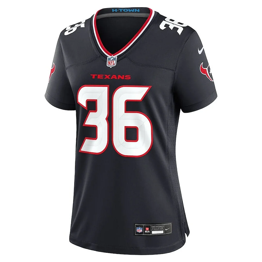 Zennovawear Brandon Hill 36 Houston Texans Women's Team Game Jersey - Navy