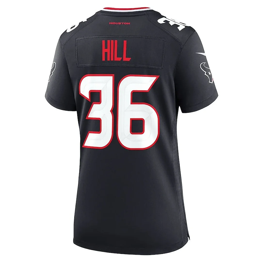 Zennovawear Brandon Hill 36 Houston Texans Women's Team Game Jersey - Navy