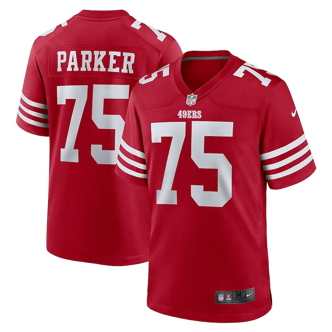 Zennovawear Brandon Parker 75 San Francisco 49ers Team Game Men Jersey - Scarlet