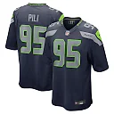 Zennovawear Brandon Pili 95 Seattle Seahawks Game Men Jersey - College Navy