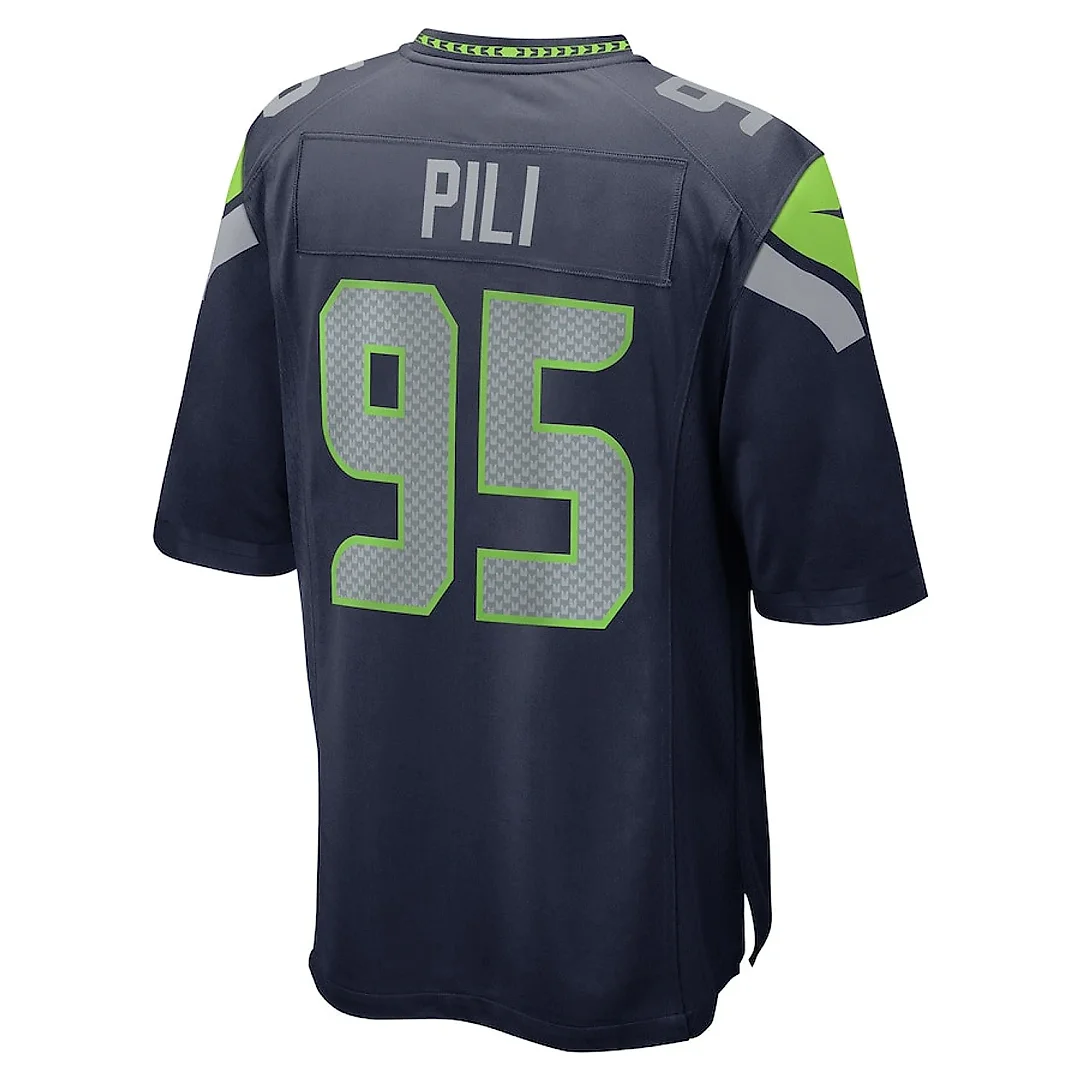 Zennovawear Brandon Pili 95 Seattle Seahawks Game Men Jersey - College Navy