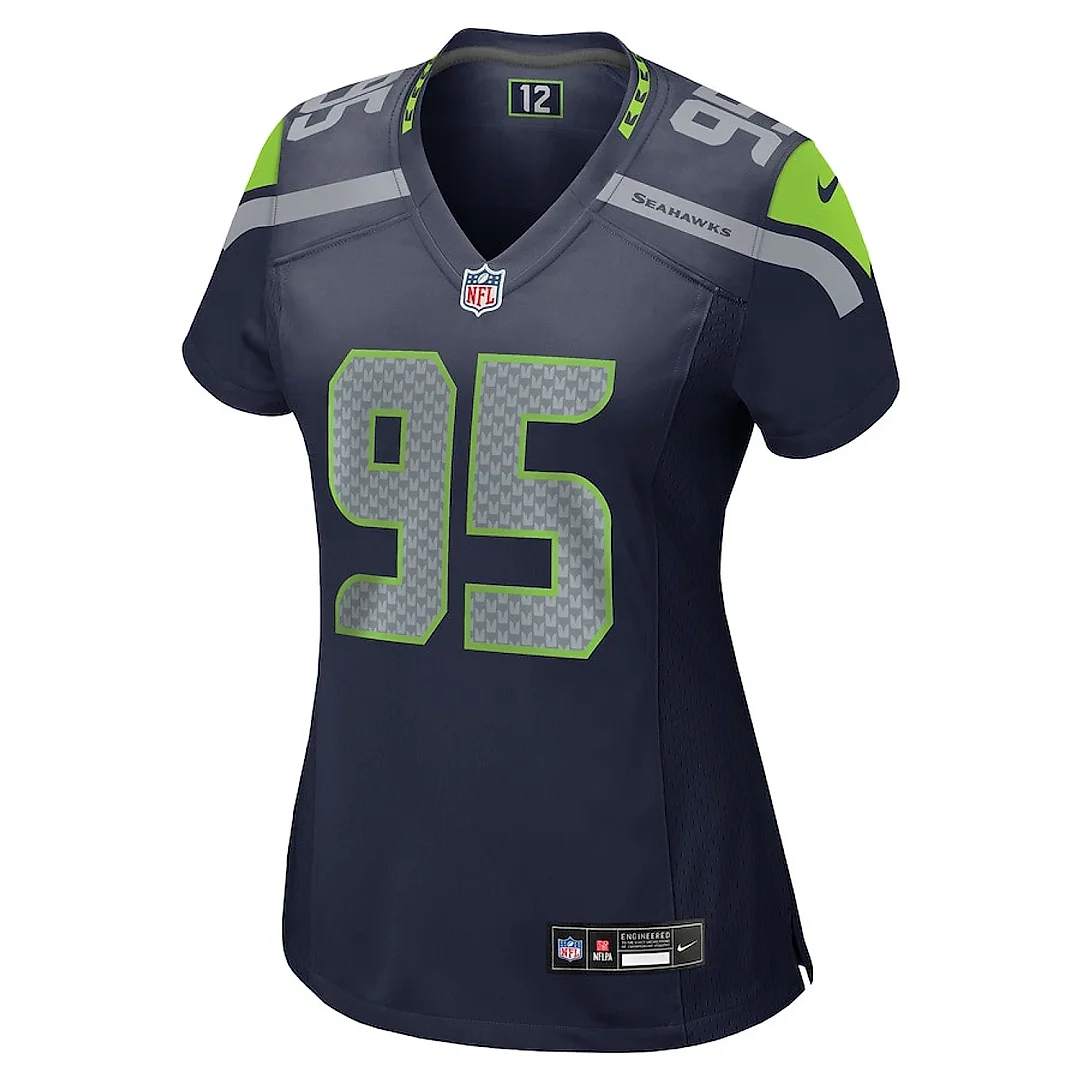 Zennovawear Brandon Pili 95 Seattle Seahawks Women's Game Jersey - College Navy