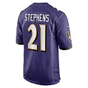 Zennovawear Brandon Stephens 21 Baltimore Ravens Team Game Men Jersey - Purple