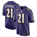 Zennovawear Brandon Stephens 21 Baltimore Ravens Team Game Men Jersey - Purple
