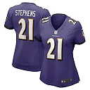 Zennovawear Brandon Stephens 21 Baltimore Ravens Women Game Jersey - Purple