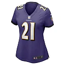 Zennovawear Brandon Stephens 21 Baltimore Ravens Women Game Jersey - Purple
