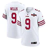Zennovawear Brayden Willis 9 San Francisco 49ers NFC Champions Patch Game Men Jersey - White