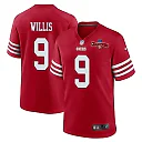 Zennovawear Brayden Willis 9 San Francisco 49ers NFC Champions Patch Game Men Jersey - Scarlet