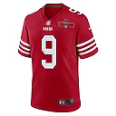 Zennovawear Brayden Willis 9 San Francisco 49ers NFC Champions Patch Game Men Jersey - Scarlet