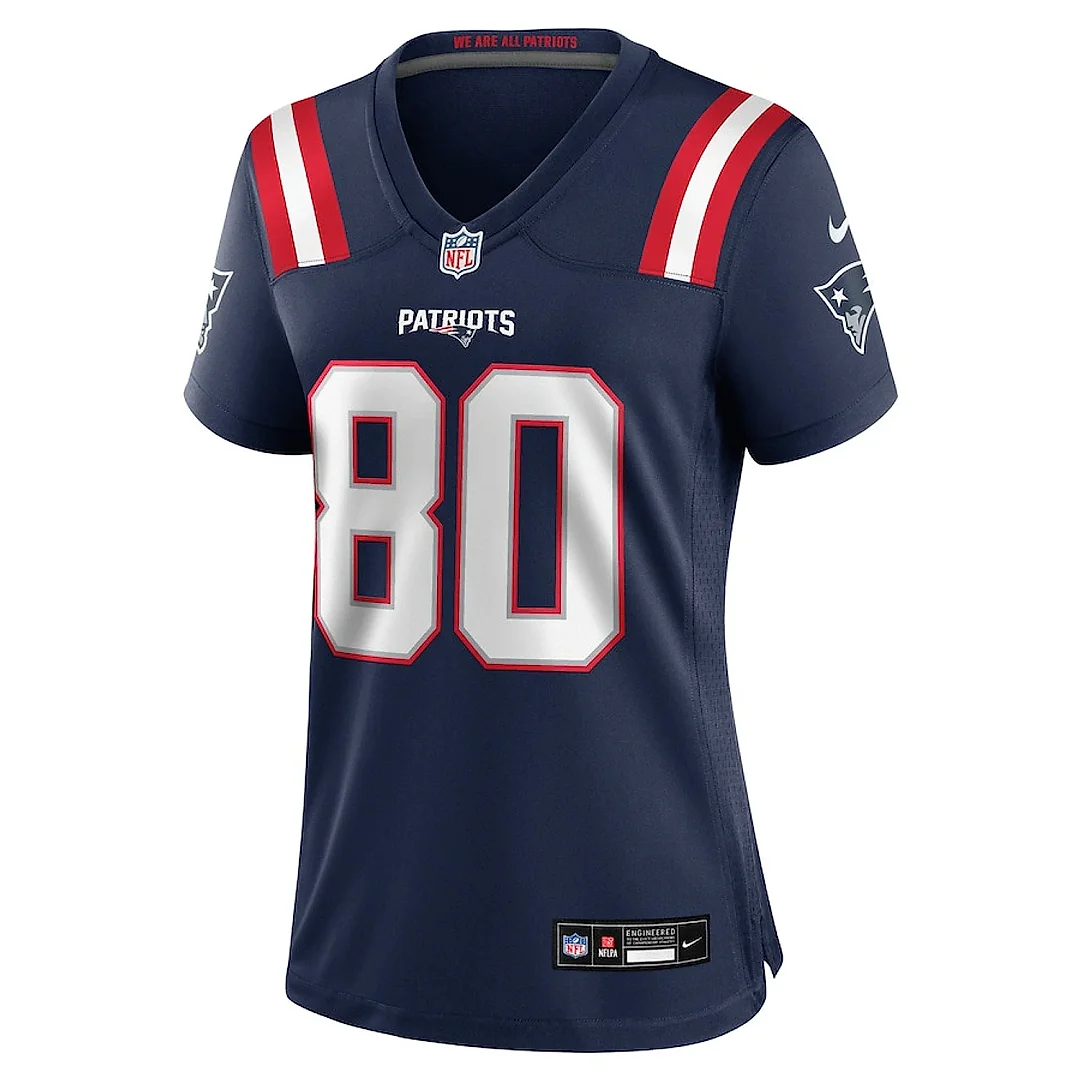 Zennovawear Braylon Sanders 80 New England Patriots Women's Game Jersey - Navy