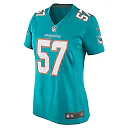 Zennovawear Brennan Scarlett 57 Miami Dolphins Women Game Jersey - Aqua
