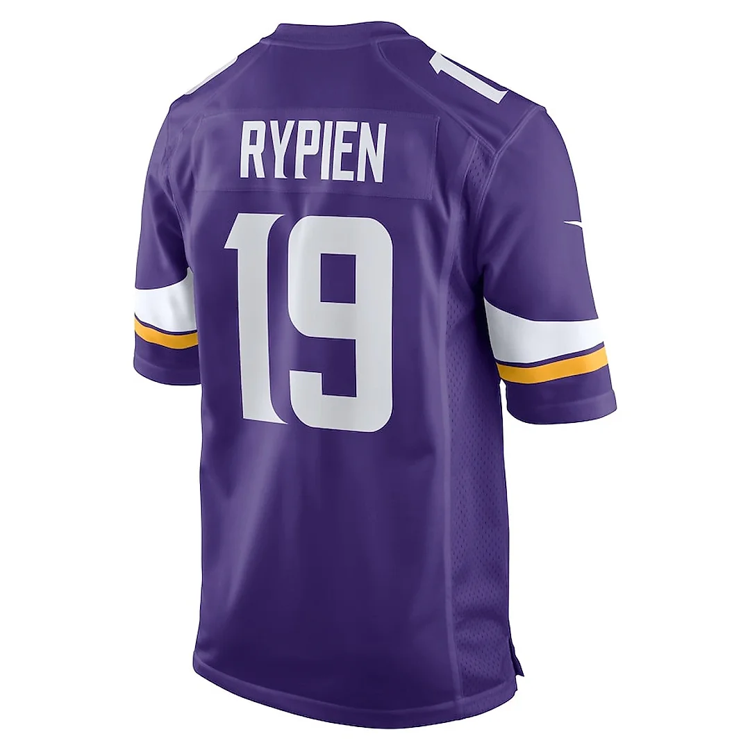 Zennovawear Brett Rypien 19 Minnesota Vikings Game Men Jersey - Purple