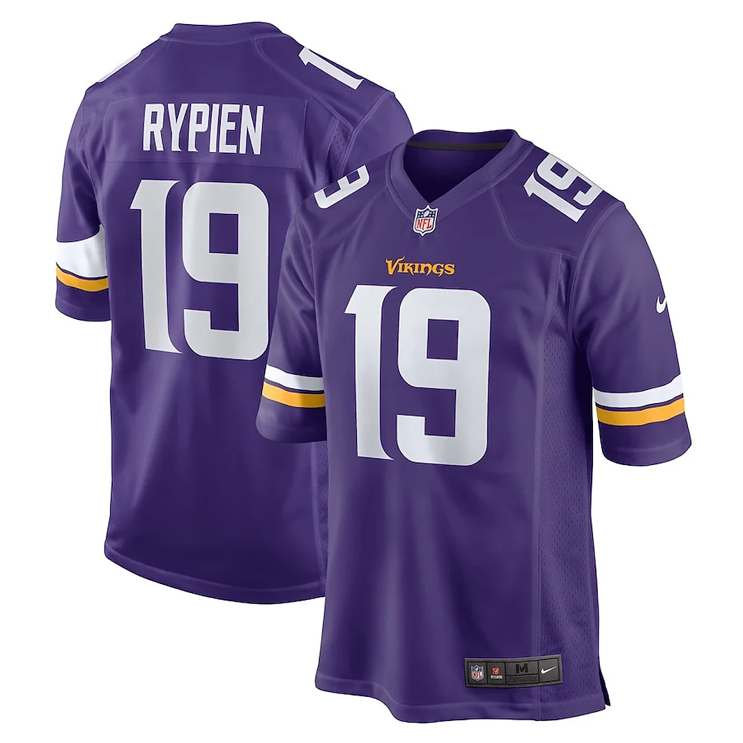 Zennovawear Brett Rypien 19 Minnesota Vikings Game Men Jersey - Purple