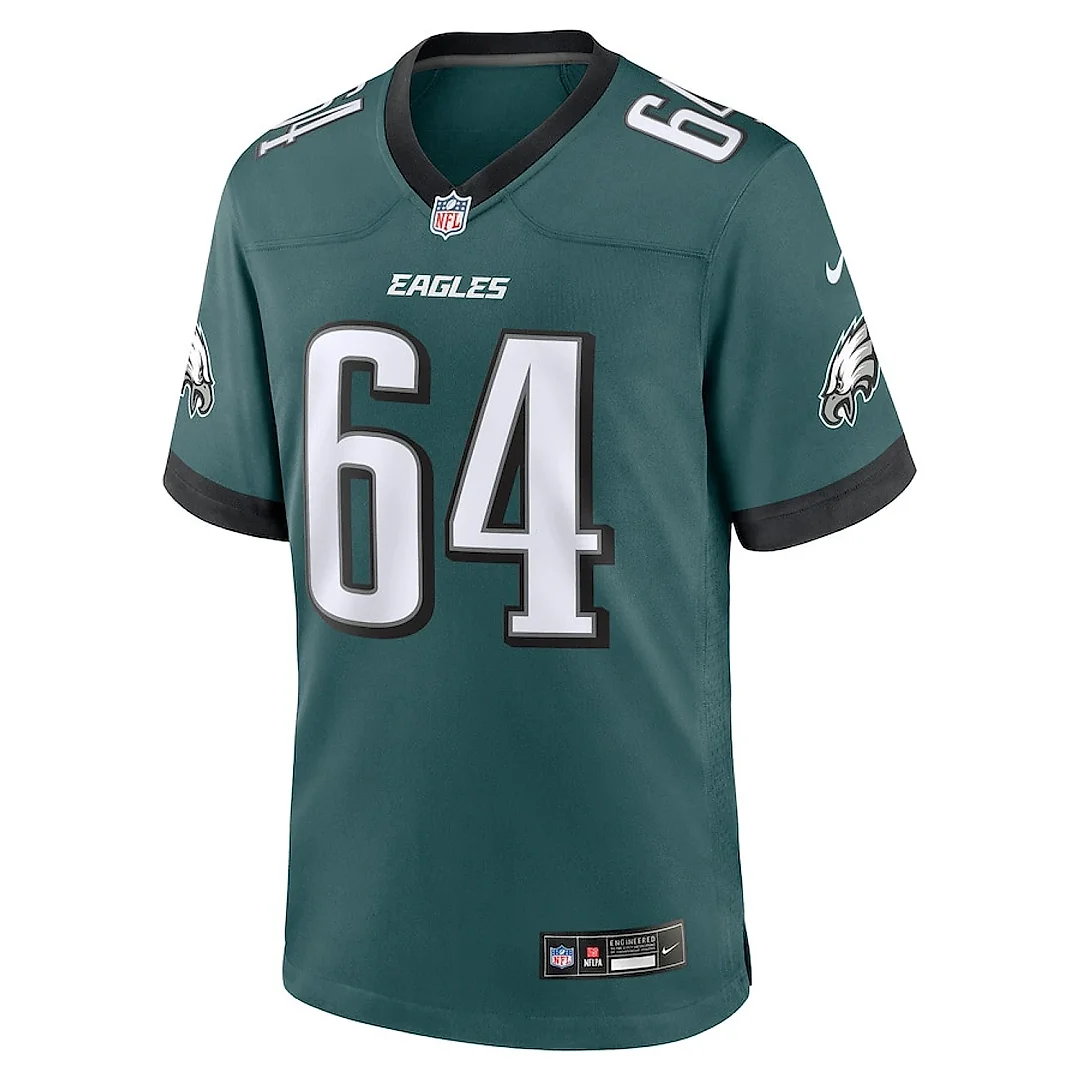 Zennovawear Brett Toth 64 Philadelphia Eagles Game Men Jersey - Midnight Green