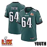 Zennovawear Brett Toth 64 Philadelphia Eagles Super Bowl LIX YOUTH Jersey - Midnight Green