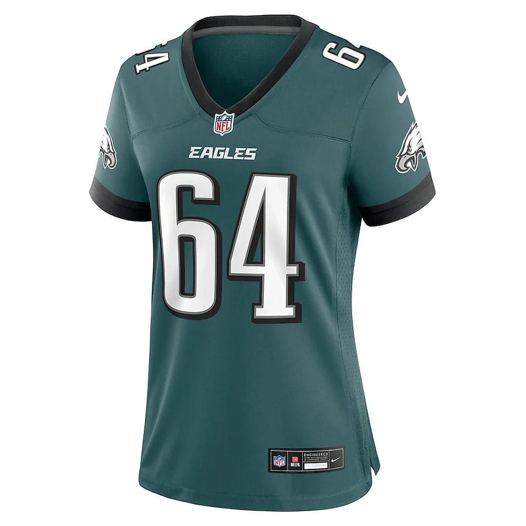 Zennovawear Brett Toth 64 Philadelphia Eagles Women Game Jersey - Midnight Green