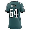 Zennovawear Brett Toth 64 Philadelphia Eagles Women Game Jersey - Midnight Green