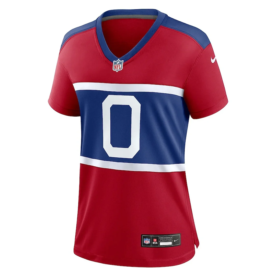 Zennovawear Brian Burns 0 New York Giants Women's Alternate Player Game Jersey - Century Red