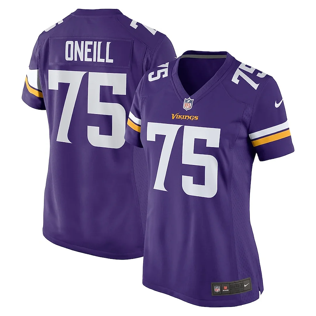 Zennovawear Brian O'Neill 75 Minnesota Vikings Women Game Jersey - Purple