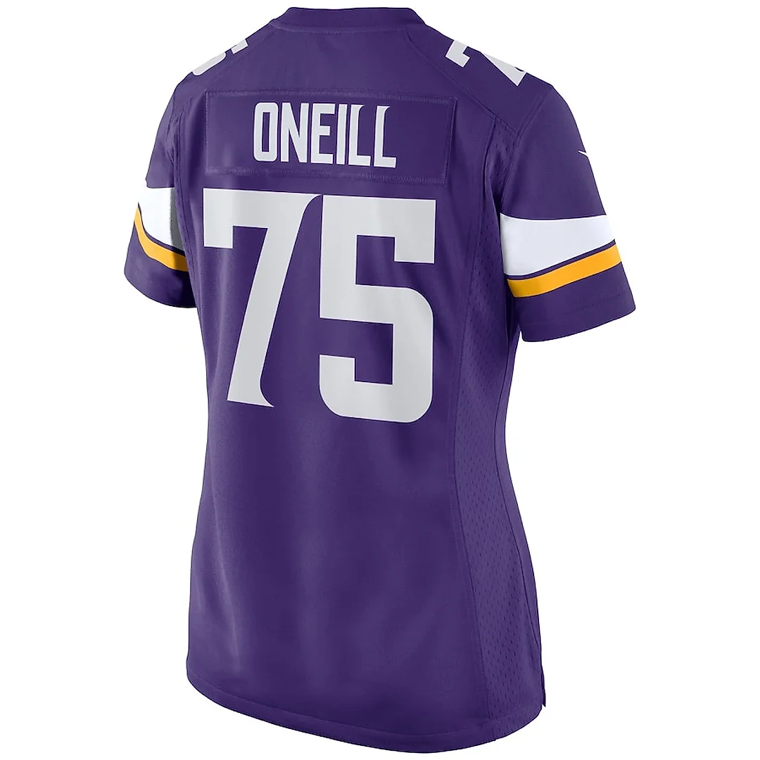 Zennovawear Brian O'Neill 75 Minnesota Vikings Women Game Jersey - Purple