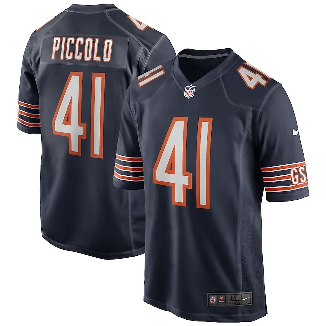 Zennovawear Brian Piccolo 41 Chicago Bears Men Game Retired Jersey - Navy
