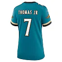 Zennovawear Brian Thomas Jr. 7 Jacksonville Jaguars Women's Prowler Throwback Retired Player Game Jersey - Teal