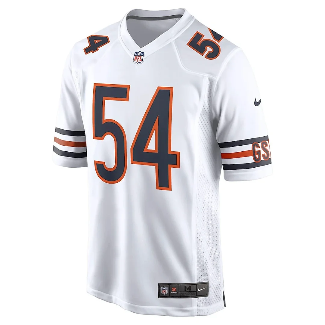 Zennovawear Brian Urlacher 54 Chicago Bears Men Retired Game Jersey - White