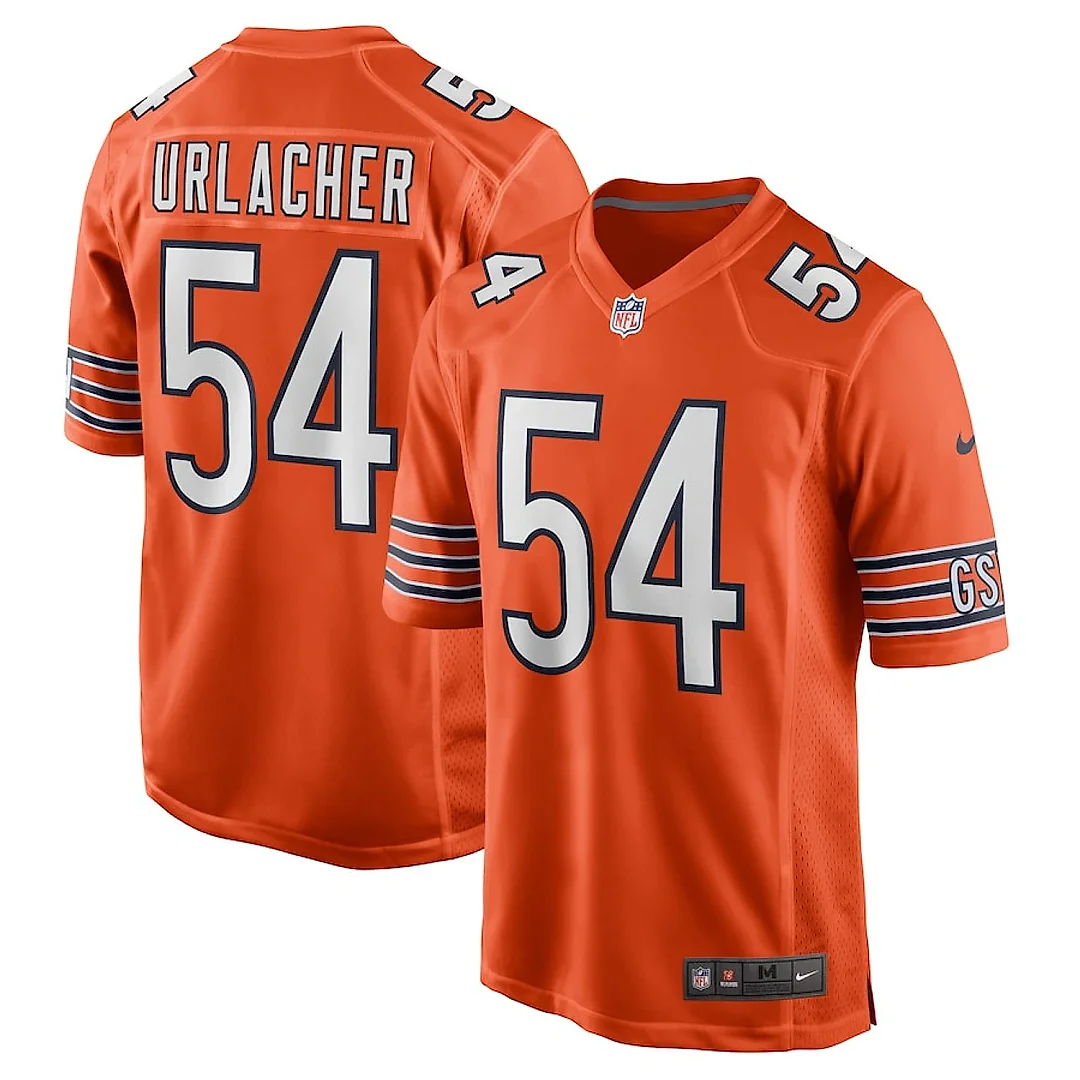 Zennovawear Brian Urlacher 54 Chicago Bears Men Retired Jersey - Orange