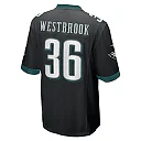 Zennovawear Brian Westbrook 36 Philadelphia Eagles Men Retired Alternate Game Jersey - Black