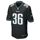 Zennovawear Brian Westbrook 36 Philadelphia Eagles Men Retired Alternate Game Jersey - Black