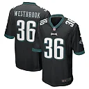 Zennovawear Brian Westbrook 36 Philadelphia Eagles Men Retired Alternate Game Jersey - Black