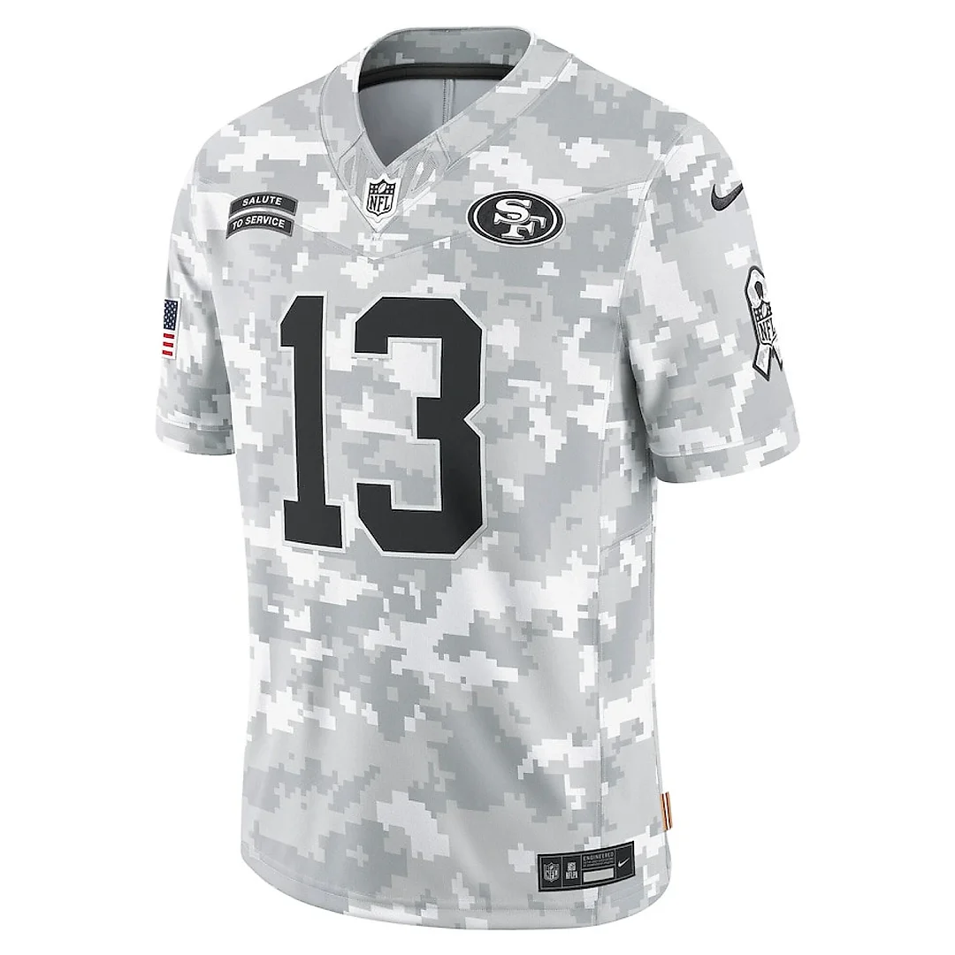 Zennovawear Brock Purdy 13 San Francisco 49ers 2024 Salute to Service Limited Men Jersey - Arctic Camo