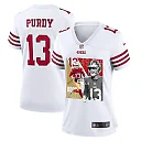 Zennovawear Brock Purdy 13 San Francisco 49ers The Son of Steel Women Game Jersey - White