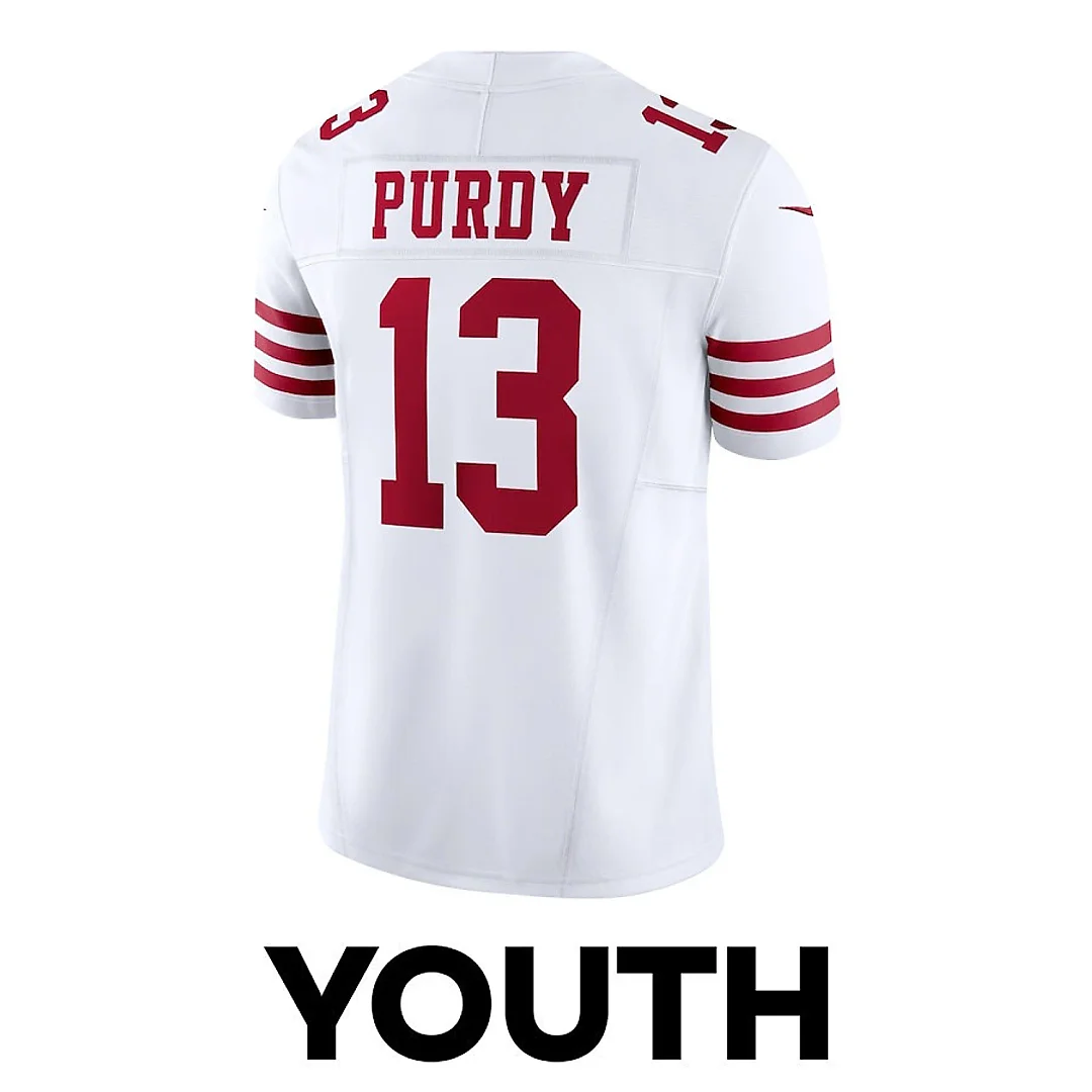 Zennovawear Brock Purdy 13 San Francisco 49ers The Son of Steel Game YOUTH Jersey - White