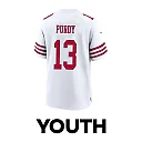 Zennovawear Brock Purdy 13 San Francisco 49ers Throwing Ball Game YOUTH Jersey - White