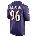 Zennovawear Broderick Washington 96 Baltimore Ravens Men Game Jersey - Purple