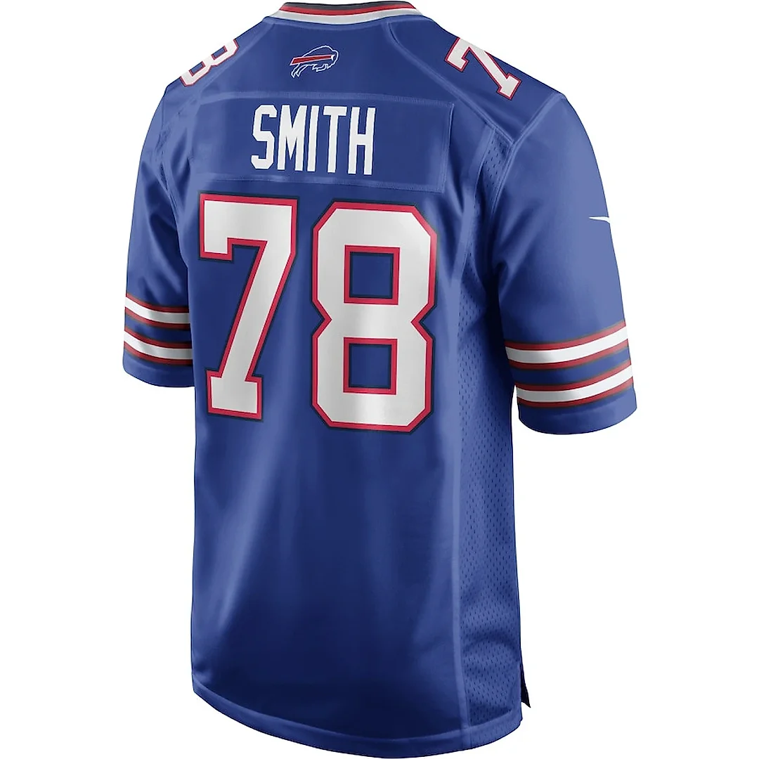 Zennovawear Bruce Smith 78 Buffalo Bills Men Game Retired Jersey - Royal