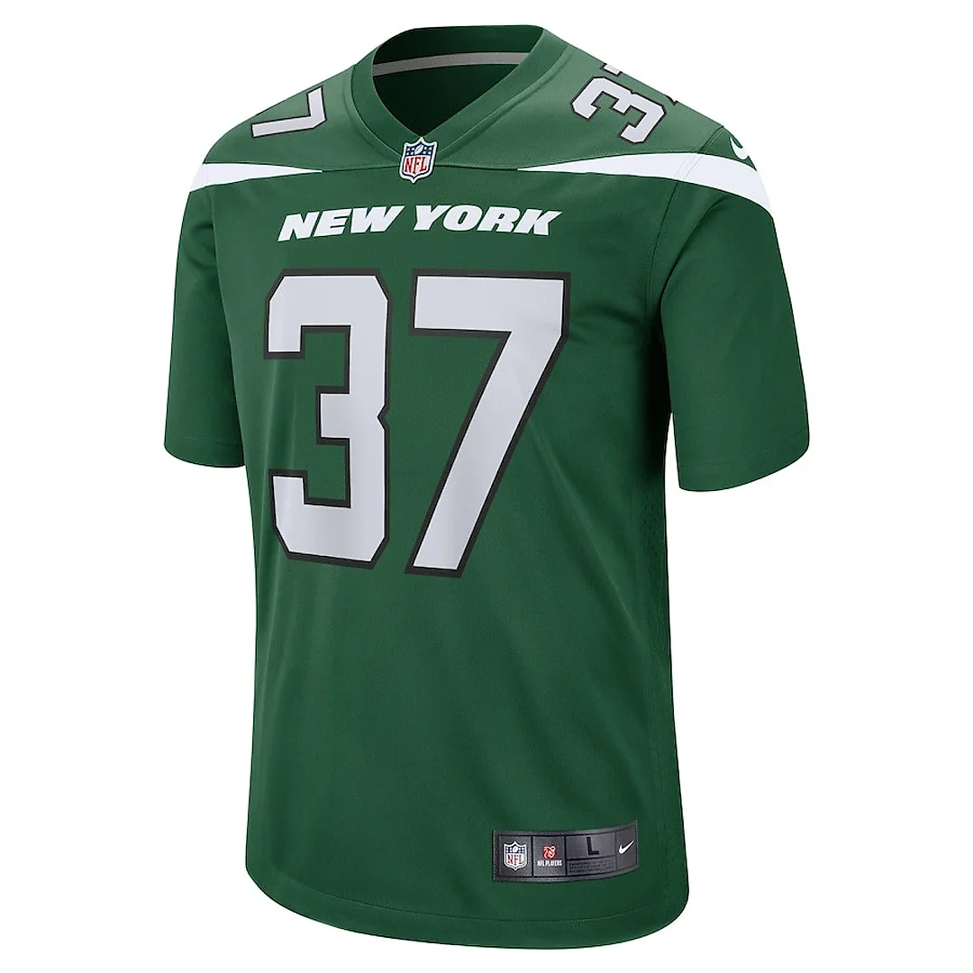 Zennovawear Bryce Hall 37 New York Jets Men Game Jersey - Gotham Green