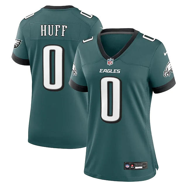 Zennovawear Bryce Huff 0 Philadelphia Eagles Game Women Jersey - Midnight Green