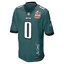 Zennovawear Bryce Huff 0 Philadelphia Eagles Super Bowl LIX Champions Patch 'New Orleans - Where Legends Are Made' EMBROIDERED Game Men Jersey...