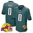 Zennovawear Bryce Huff 0 Philadelphia Eagles Super Bowl LIX New Orleans Patch Game Men Jersey - Midnight Green