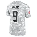 Zennovawear Bryce Young 9 Carolina Panthers 2024 Salute to Service Limited Men Jersey - Arctic Camo