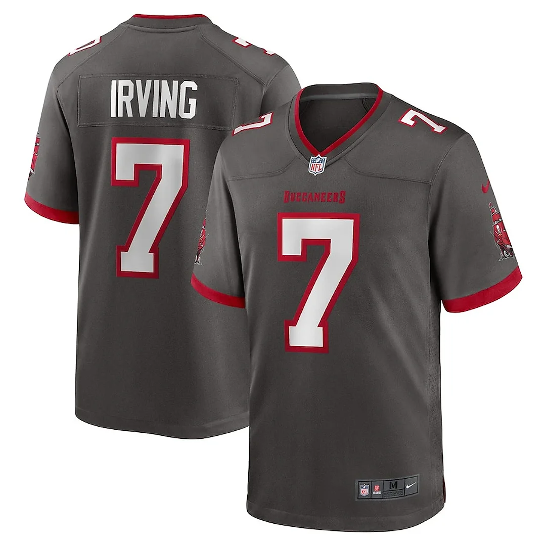 Zennovawear Bucky Irving 7 Tampa Bay Buccaneers Alternate Game Men Jersey - Pewter