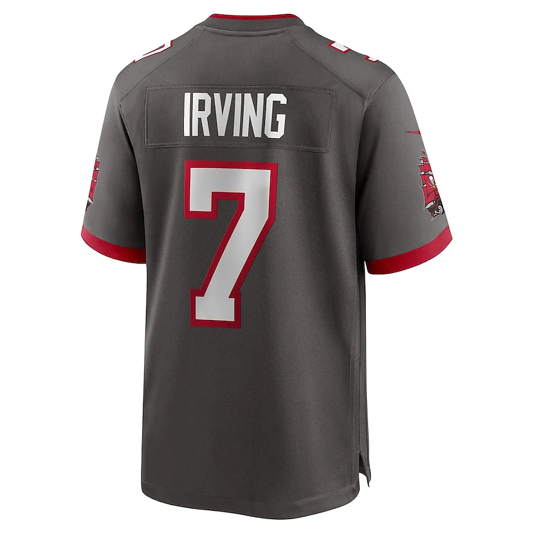 Zennovawear Bucky Irving 7 Tampa Bay Buccaneers Alternate Game Men Jersey - Pewter