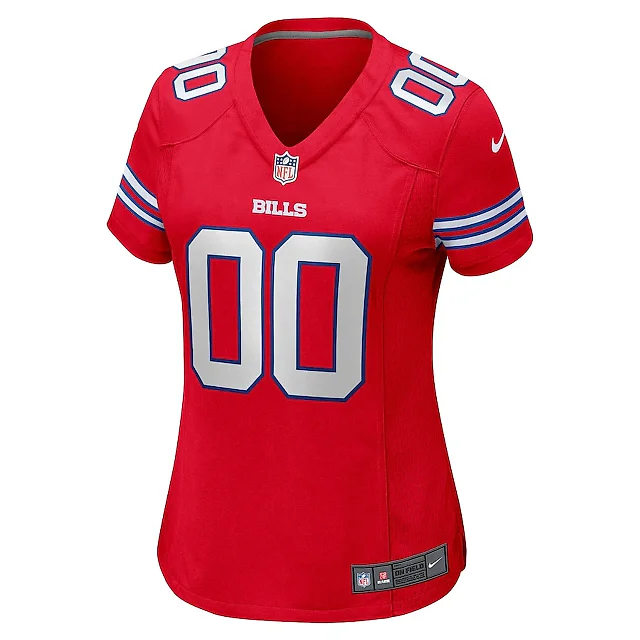 Zennovawear Buffalo Bills Women Alternate Custom Game Jersey - Red
