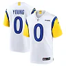 Zennovawear Byron Young 0 Los Angeles Rams Team Game Men Jersey - White