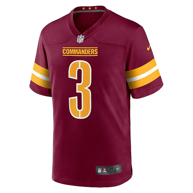 Zennovawear Cade York 3 Washington Commanders Game Men Jersey - Burgundy