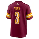 Zennovawear Cade York 3 Washington Commanders Game Men Jersey - Burgundy