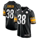Zennovawear Caleb Johnson 38 Pittsburgh Steelers Game Men Jersey - Black